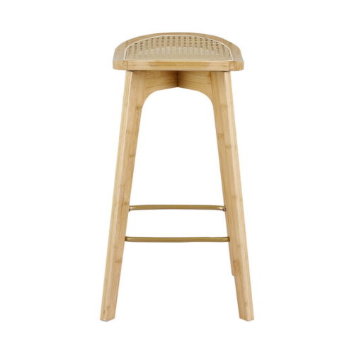 Artiss 4x Bar Stools Bamboo Rattan Stool Counter Chair Kitchen Barstools - Image 3