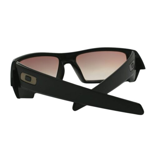 Ex Display Oakley Custom Gascan Matte Black Clear Gradient Lens Mens Sunglasses - Image 5