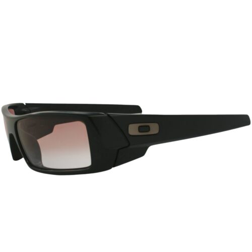 Ex Display Oakley Custom Gascan Matte Black Clear Gradient Lens Mens Sunglasses