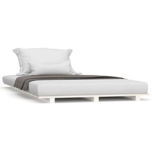 Bed Frame White 90x190cm Solid Wood Pine