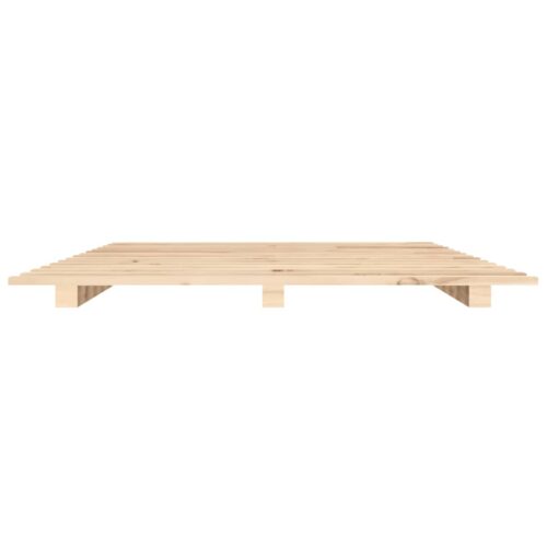Bed Frame 135x190cm Solid Wood Pine - Image 5