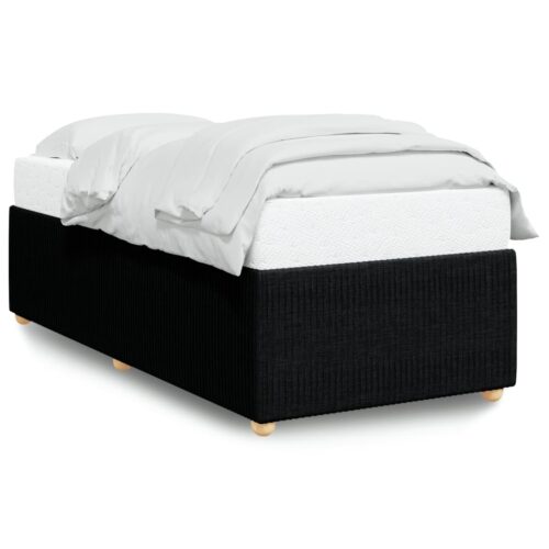 Bed Frame Black 90x190cm Fabric