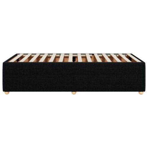 Bed Frame Black 90x190cm Fabric - Image 5