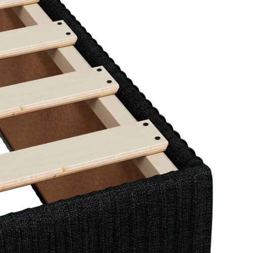 Bed Frame Black 90x190cm Fabric - Image 7