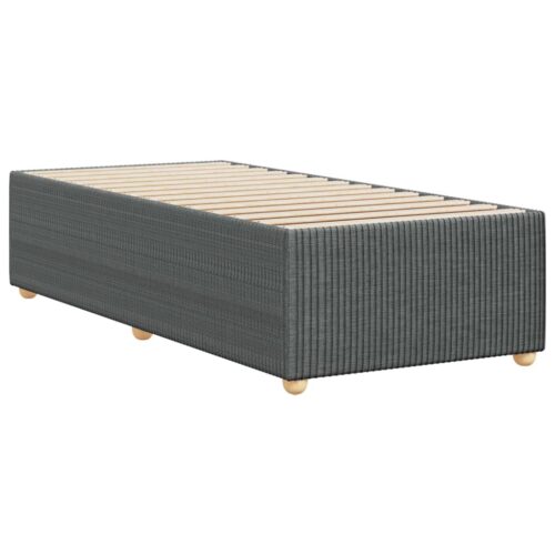 Bed Frame Dark Grey 90x190cm Fabric - Image 6