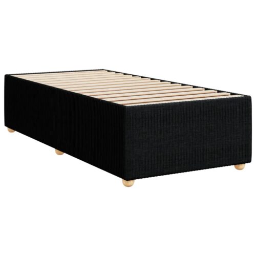 Bed Frame Black 90x190cm Fabric - Image 3