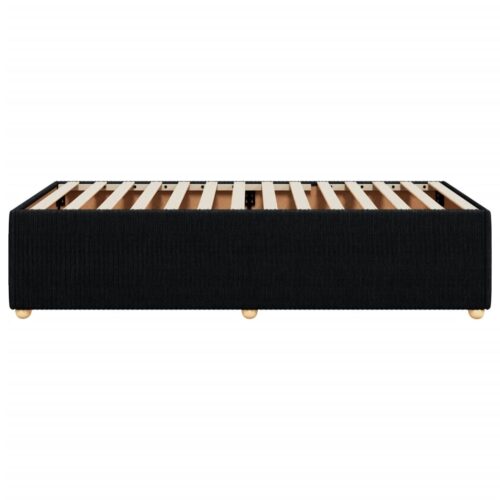 Bed Frame Black 90x190cm Fabric - Image 5