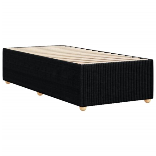 Bed Frame Black 90x190cm Fabric - Image 6