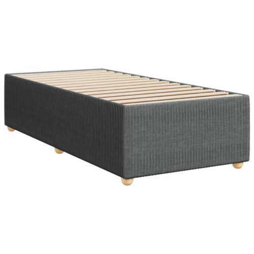 Bed Frame Dark Grey 90x190cm Fabric - Image 3