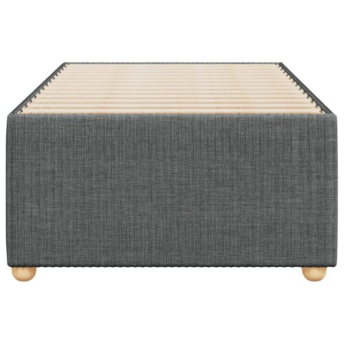 Bed Frame Dark Grey 90x190cm Fabric - Image 4