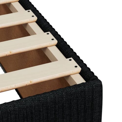 Bed Frame Black 90x190cm Fabric - Image 7