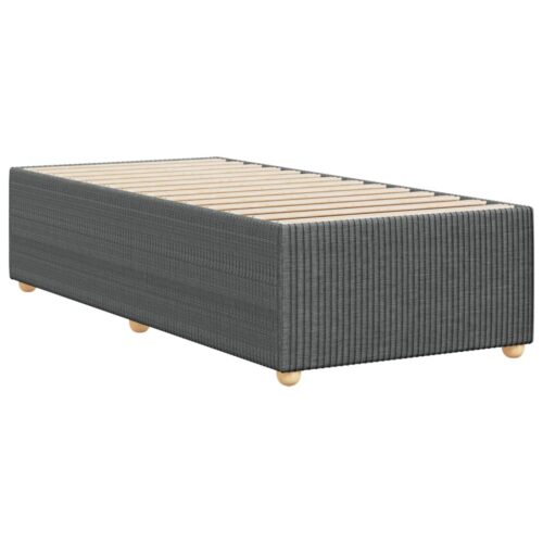Bed Frame Dark Grey 90x190cm Fabric - Image 6