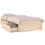 Bed Frame with Drawers 90x190cm