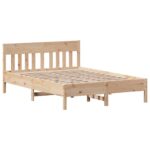 Bed Frame 135x190cm Solid Wood Pine