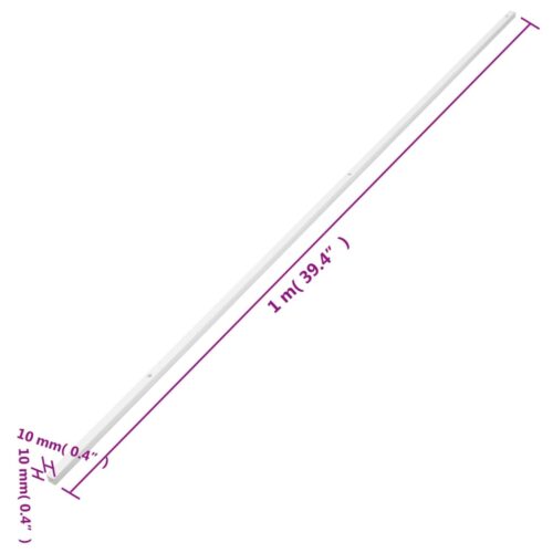 Cable Trunking 10x10mm 10M PVC Cord Cover Ducting Management - Image 9