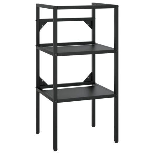 Bathroom Washbasin Frame Black 40x38x83cm Iron - Image 9
