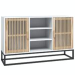 Sideboard White 105x30x65cm Engineered Wood