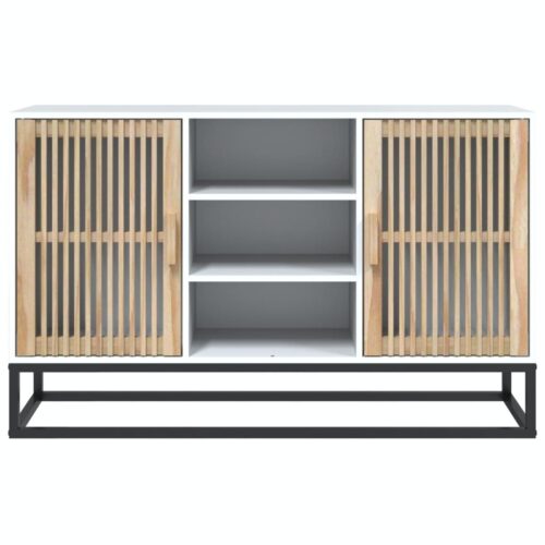 Sideboard White 105x30x65cm Engineered Wood - Image 5