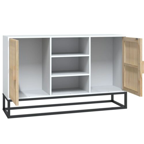 Sideboard White 105x30x65cm Engineered Wood - Image 7