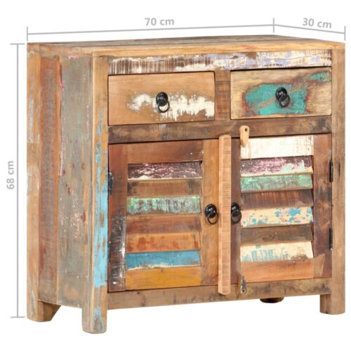 Sideboard 70x30x68cm Solid Reclaimed Wood - Image 9