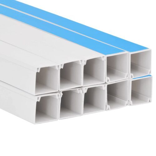 Cable Trunking Self-Adhesive 15x10mm 10M PVC Cord Cover Ducting Management - Image 5