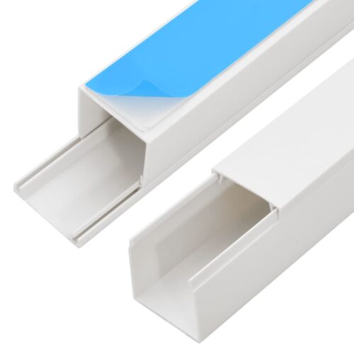 Cable Trunking Self-Adhesive 15x10mm 10M PVC Cord Cover Ducting Management - Image 6
