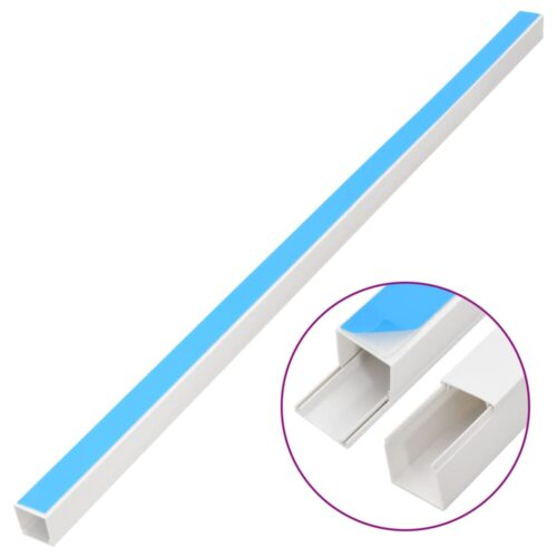 Cable Trunking Self-Adhesive 25x16mm 10M PVC Cord Cover Ducting Management - Image 3