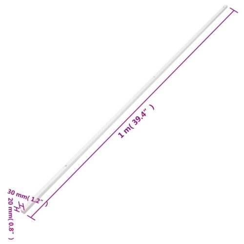Cable Trunking 30x20mm 10M PVC Cord Cover Ducting Management - Image 9