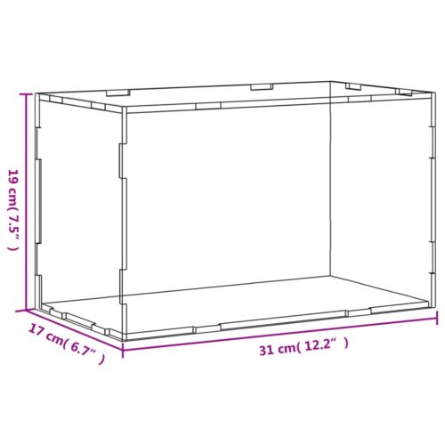 Display Box Transparent 31x17x19cm Acrylic - Image 6