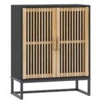 Sideboard Black 60x30x75cm Engineered Wood
