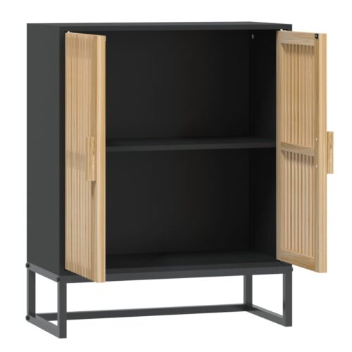 Sideboard Black 60x30x75cm Engineered Wood - Image 6