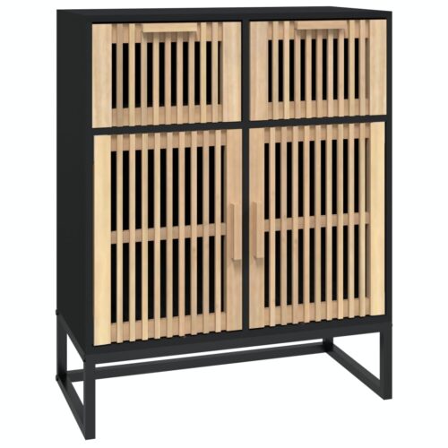 Sideboard Black 60x30x75cm Engineered Wood