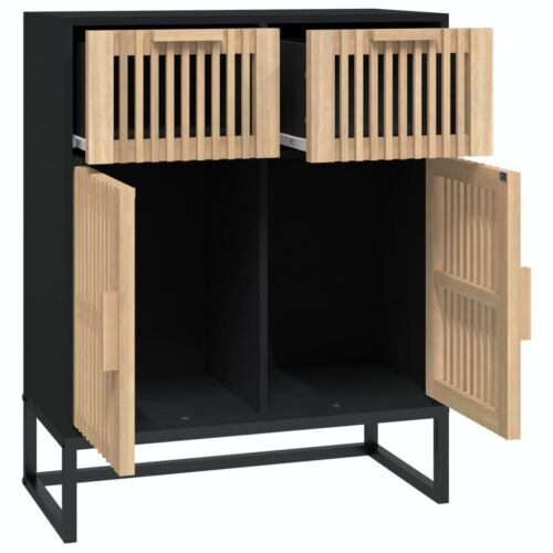 Sideboard Black 60x30x75cm Engineered Wood - Image 7