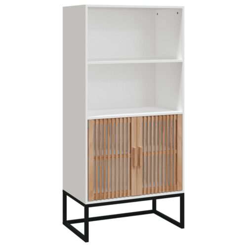 Highboard White 60x35x125cm Engineered Wood - Image 9