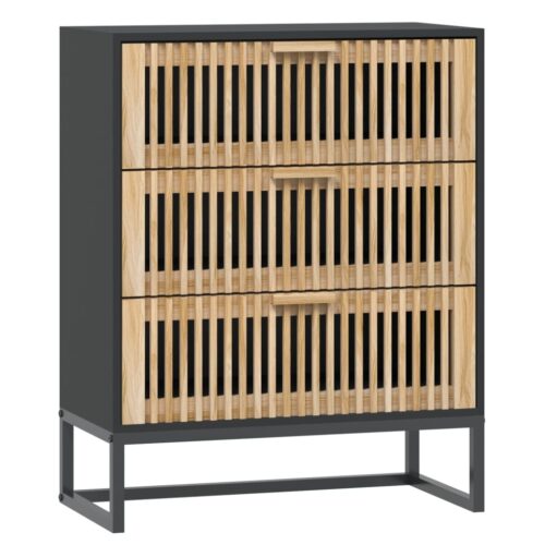 Sideboard Black 60x30x75cm Engineered Wood
