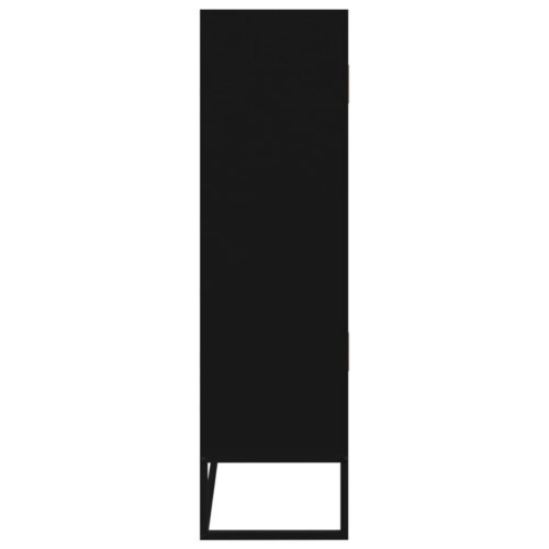 Highboard Black 70x35x125cm Engineered Wood - Image 6
