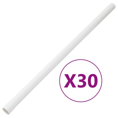 Cable Trunkings with Clips 30mm 30M PVC Cord Cover Ducting Management