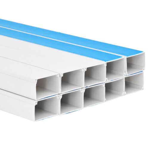 Cable Trunking Self-Adhesive 100x60mm 10M PVC Cord Cover Ducting Management - Image 5