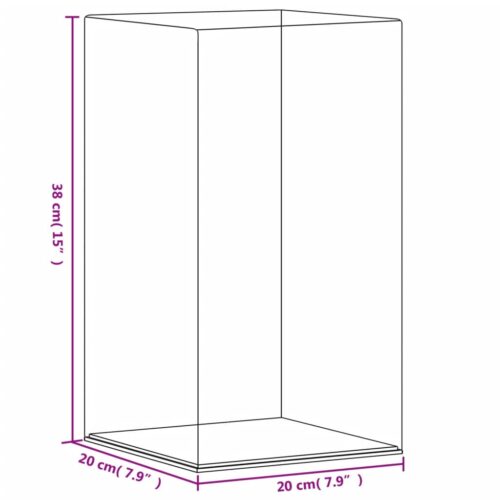 Display Box Transparent 20x20x38cm Acrylic - Image 6