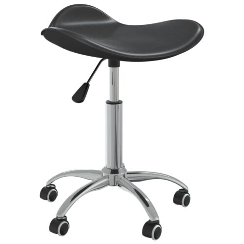 Salon Spa Stool Black Faux Leather - Image 9