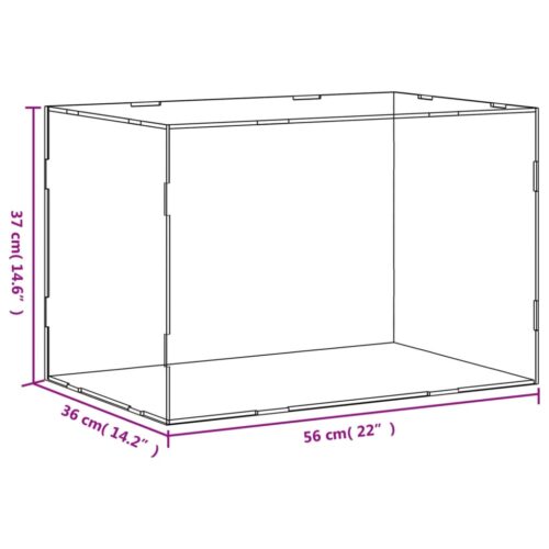 Display Box Transparent 56x36x37cm Acrylic - Image 6
