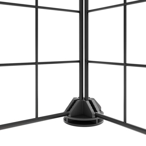 20-Panel Pet Cage with Door Black 35x35cm Steel - Image 3