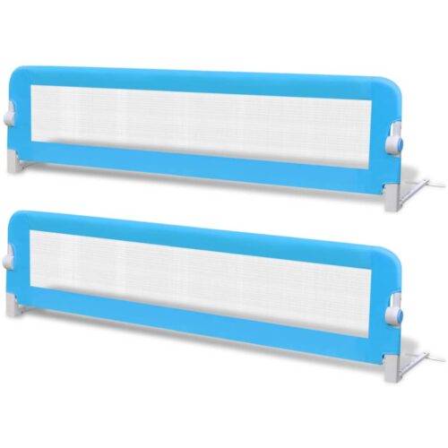 Toddler Safety Bed Rail 2pcs Blue 150x42cm - Image 2
