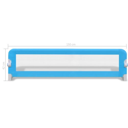 Toddler Safety Bed Rail 2pcs Blue 150x42cm - Image 7