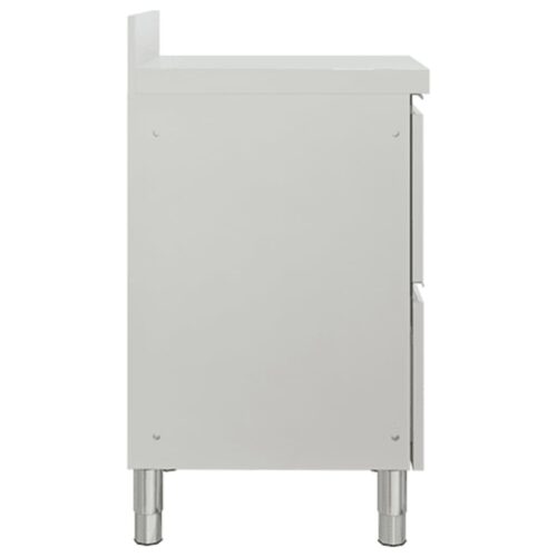 Commercial Kitchen Cabinet with 2 Drawers 50x60x96cm - Image 4