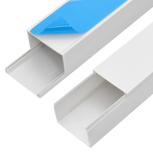 Cable Trunking Self-Adhesive 60x40mm 10M PVC Cord Cover Ducting Management - Image 6