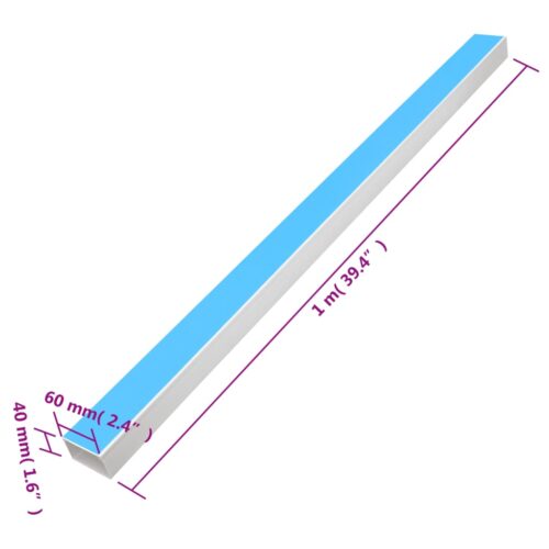 Cable Trunking Self-Adhesive 60x40mm 10M PVC Cord Cover Ducting Management - Image 8