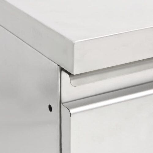 Commercial Kitchen Cabinet with 3 Drawers 50x60x96cm - Image 5