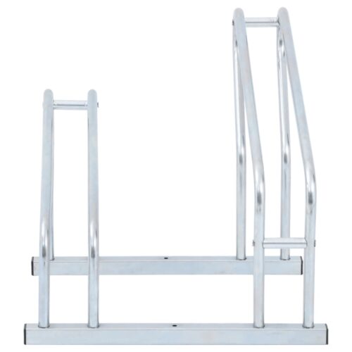 Bicycle Stand for 2 Bikes Floor Freestanding Galvanised Steel - Image 3