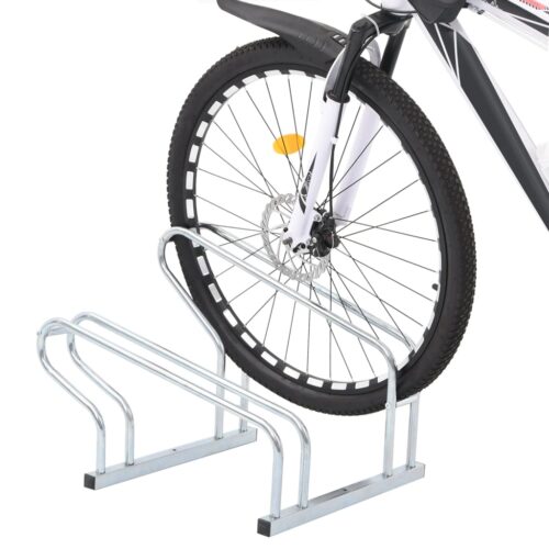 Bicycle Stand for 2 Bikes Floor Freestanding Galvanised Steel - Image 8